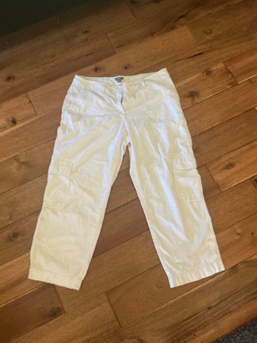 J.Jill white cargo jeans.